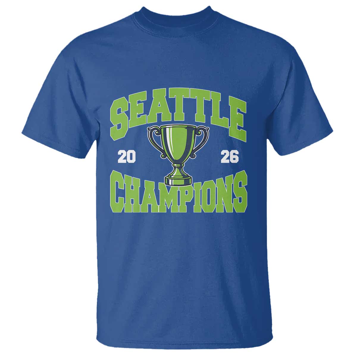 Seattle Champions 2026 T Shirt Retro Gameday Team Fan TS10 Royal Blue Print Your Wear
