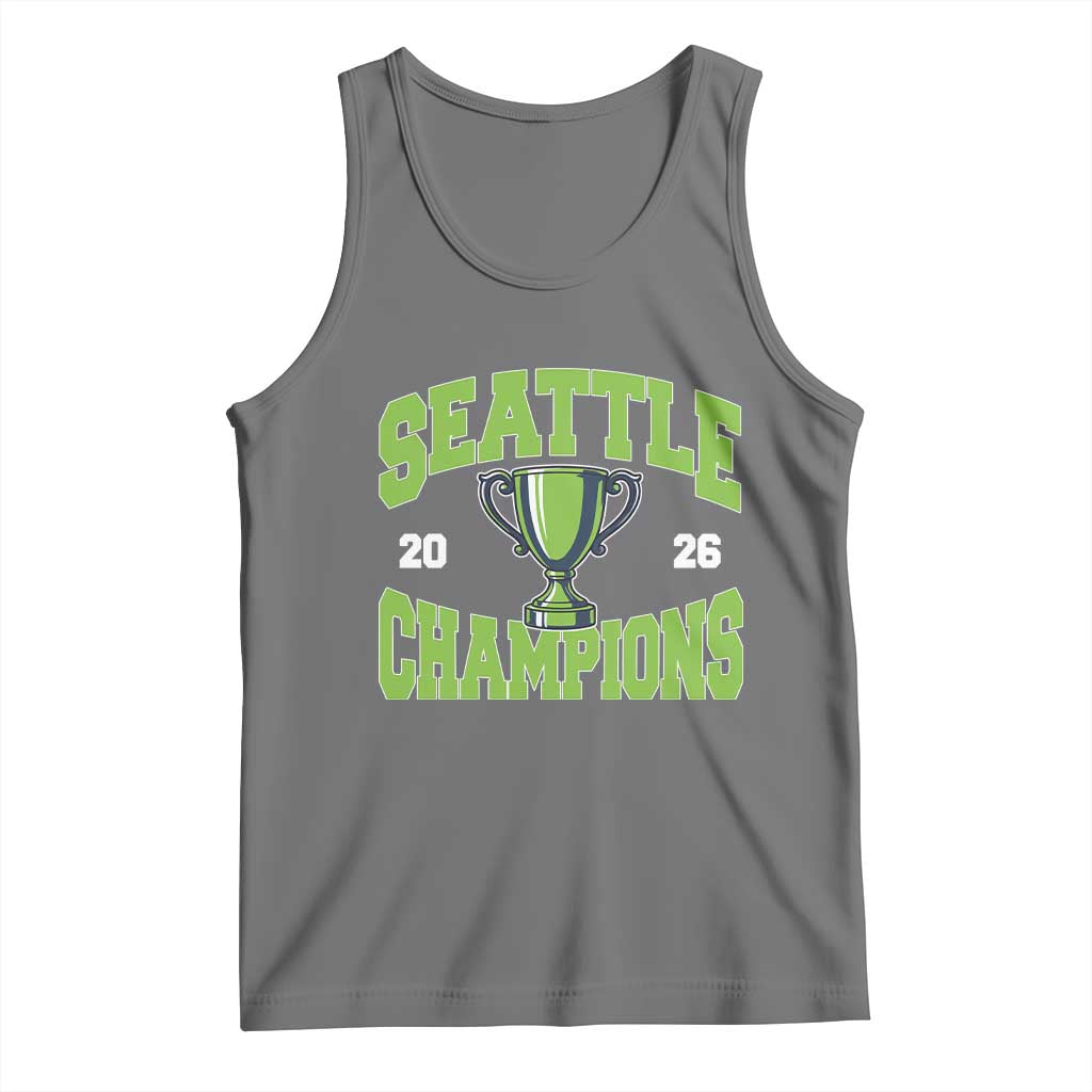 Seattle Champions 2026 Tank Top Retro Gameday Team Fan TS10 Black Heather Print Your Wear
