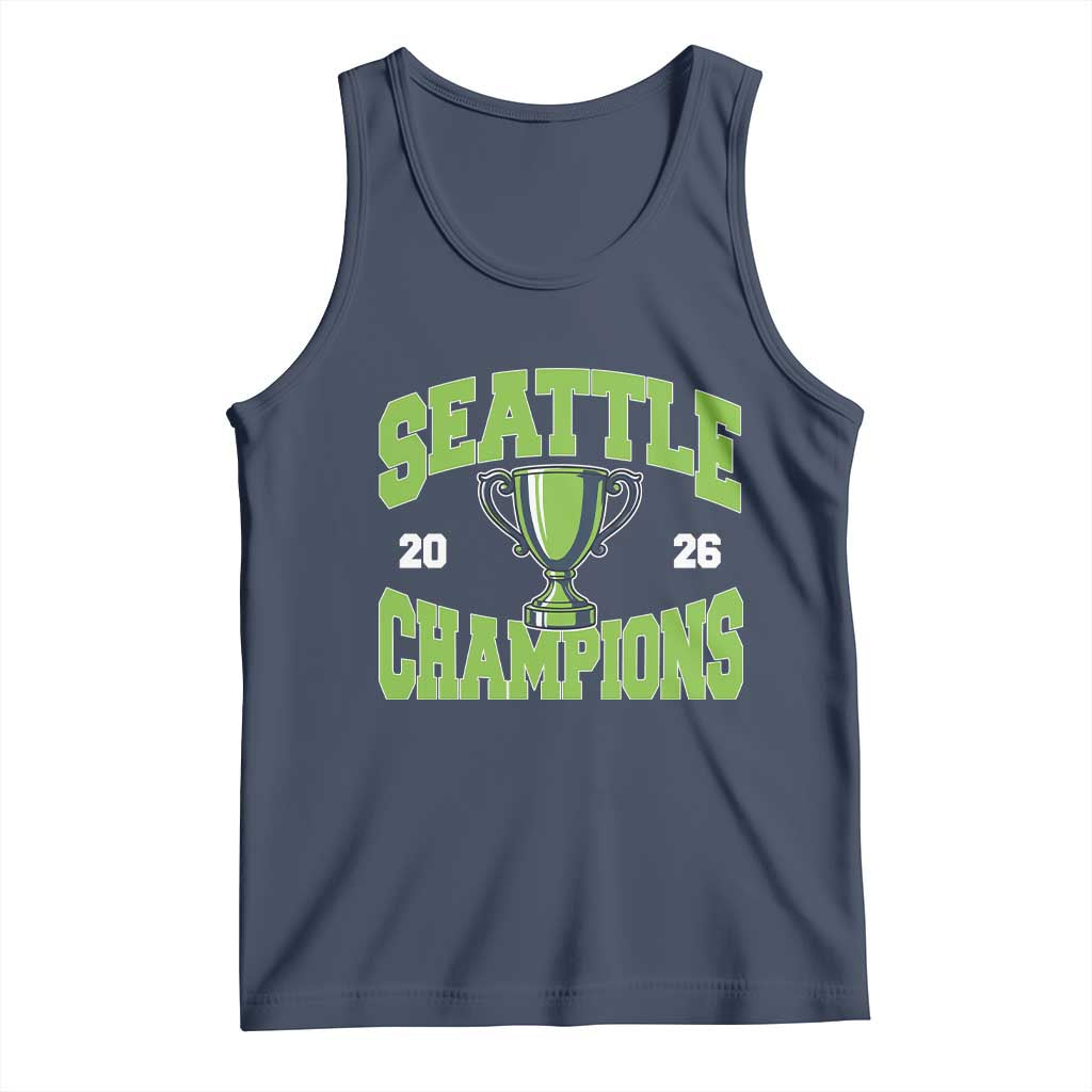 Seattle Champions 2026 Tank Top Retro Gameday Team Fan TS10 Navy Print Your Wear