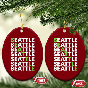 Vintage Seattle Ceramic Ornament Sports Lover Washington City TS10 Print Your Wear
