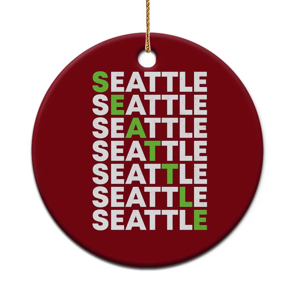 Vintage Seattle Ceramic Ornament Sports Lover Washington City TS10 1pc Red Print Your Wear