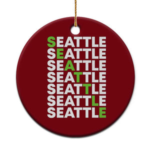 Vintage Seattle Ceramic Ornament Sports Lover Washington City TS10 1pc Red Print Your Wear