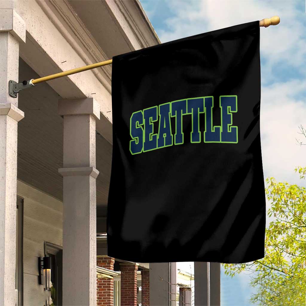 Vintage Seattle Garden Flag Classic Print Retro Varsity TS10 Print Your Wear