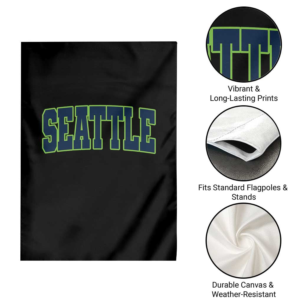 Vintage Seattle Garden Flag Classic Print Retro Varsity TS10 Print Your Wear