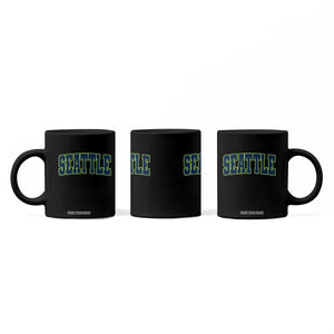 Vintage Seattle Coffee Mug Classic Print Retro Varsity TS10 Print Your Wear