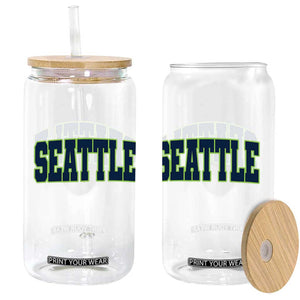 Vintage Seattle Glass Can Classic Print Retro Varsity TS10 Print Your Wear