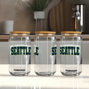 Vintage Seattle Glass Can Classic Print Retro Varsity TS10 Print Your Wear