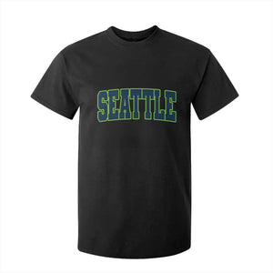 Vintage Seattle T Shirt For Kid Classic Print Retro Varsity TS10 Black Print Your Wear