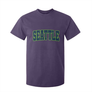 Vintage Seattle T Shirt For Kid Classic Print Retro Varsity TS10 Purple Print Your Wear