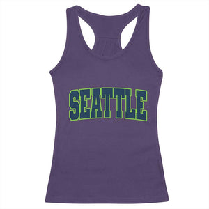 Vintage Seattle Racerback Tank Top Classic Print Retro Varsity TS10 Purple Print Your Wear