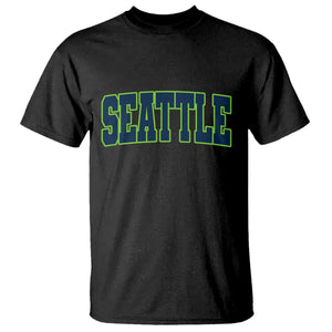 Vintage Seattle T Shirt Classic Print Retro Varsity TS10 Black Print Your Wear