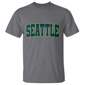 Vintage Seattle T Shirt Classic Print Retro Varsity TS10 Charcoal Print Your Wear