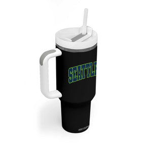 Vintage Seattle Tumbler With Handle Classic Print Retro Varsity TS10 Print Your Wear