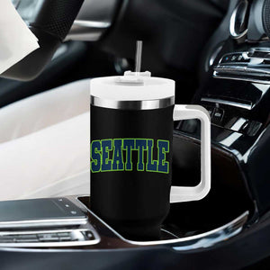 Vintage Seattle Tumbler With Handle Classic Print Retro Varsity TS10 Print Your Wear