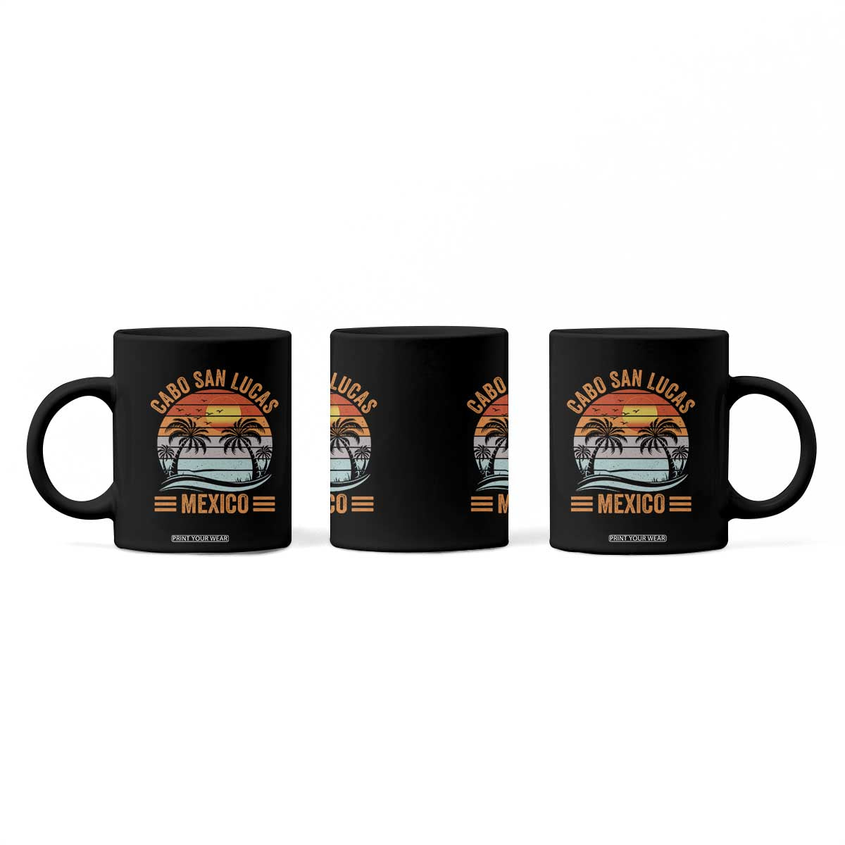 Cabo San Lucas Mexico Coffee Mug Beach Summer Vacation Family Trip Retro 70s TS10 Print Your Wear