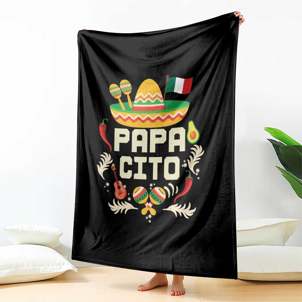 Mexican Dad Throw Blanket Papa Cito Latino Fathers Day Gift Mexican Pride TS10 Print Your Wear