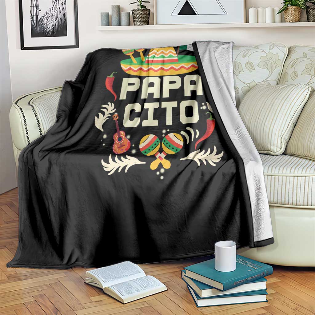 Mexican Dad Throw Blanket Papa Cito Latino Fathers Day Gift Mexican Pride TS10 Print Your Wear