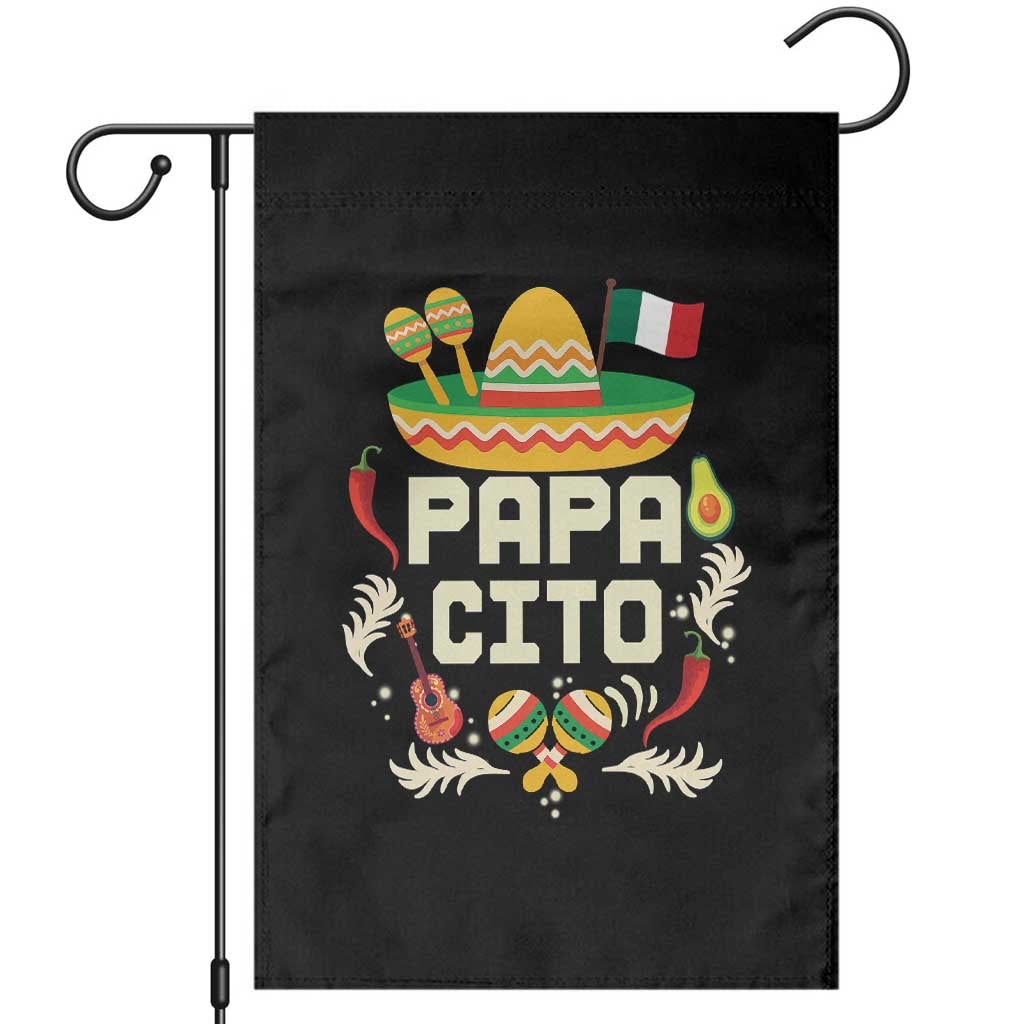 Mexican Dad Garden Flag Papa Cito Latino Fathers Day Gift Mexican Pride TS10 Black Print Your Wear