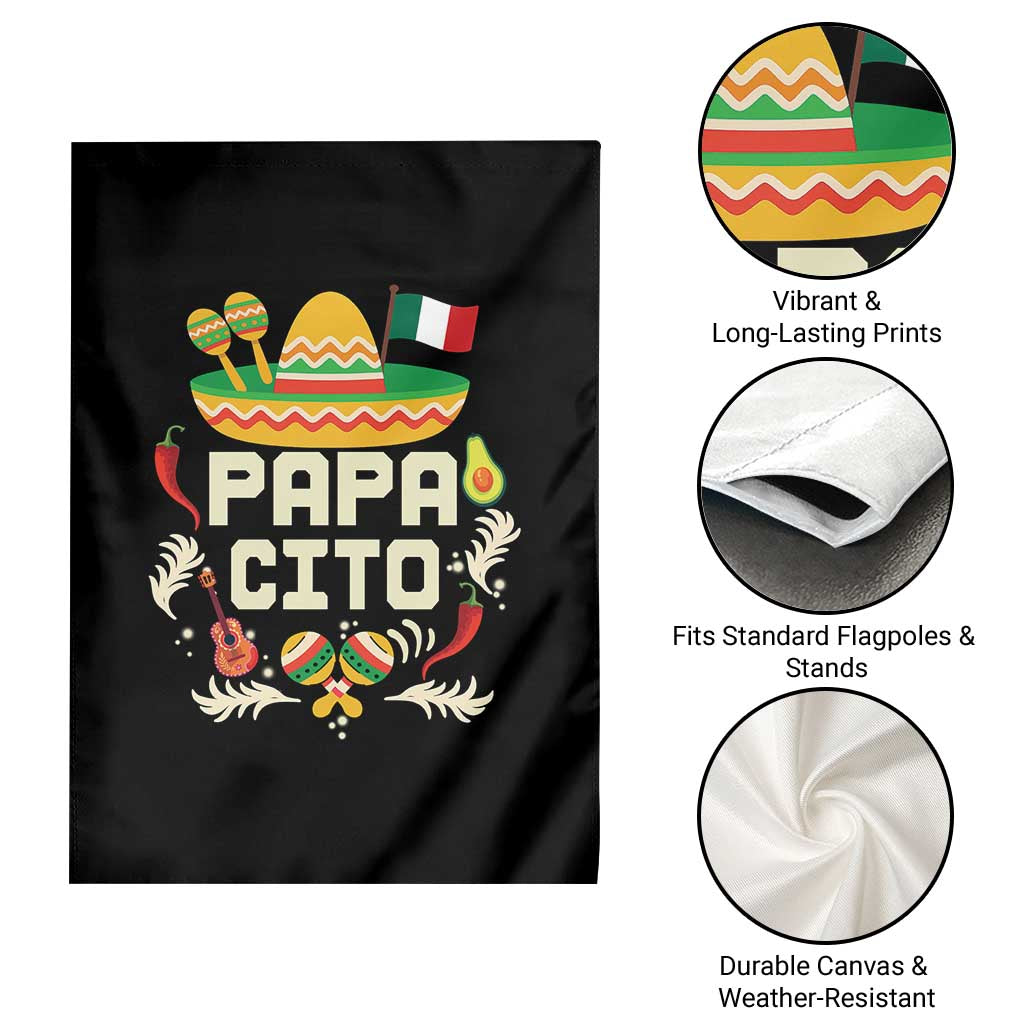 Mexican Dad Garden Flag Papa Cito Latino Fathers Day Gift Mexican Pride TS10 Print Your Wear
