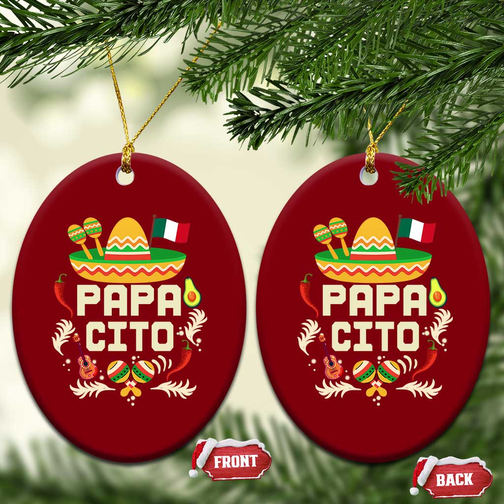 Mexican Dad Ceramic Ornament Papa Cito Latino Fathers Day Gift Mexican Pride TS10 Print Your Wear