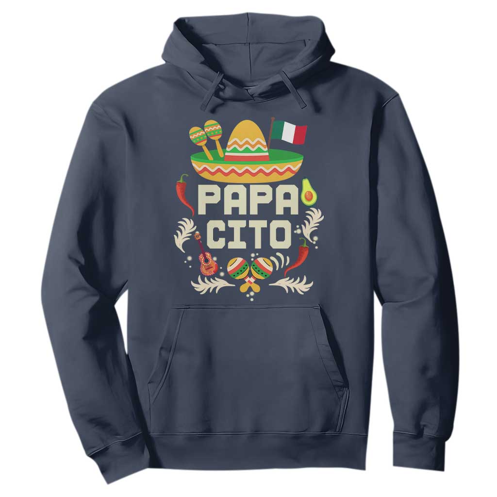Mexican Dad Hoodie Papa Cito Latino Fathers Day Gift Mexican Pride TS10 Navy Print Your Wear