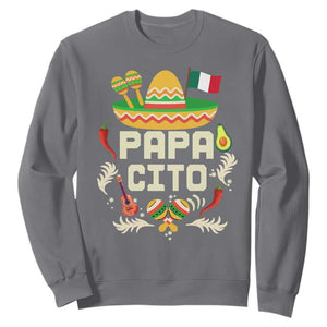 Mexican Dad Sweatshirt Papa Cito Latino Fathers Day Gift Mexican Pride TS10 Charcoal Print Your Wear