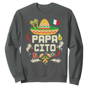 Mexican Dad Sweatshirt Papa Cito Latino Fathers Day Gift Mexican Pride TS10 Dark Heather Print Your Wear