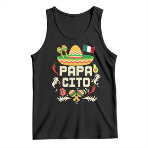 Mexican Dad Tank Top Papa Cito Latino Fathers Day Gift Mexican Pride TS10 Black Print Your Wear