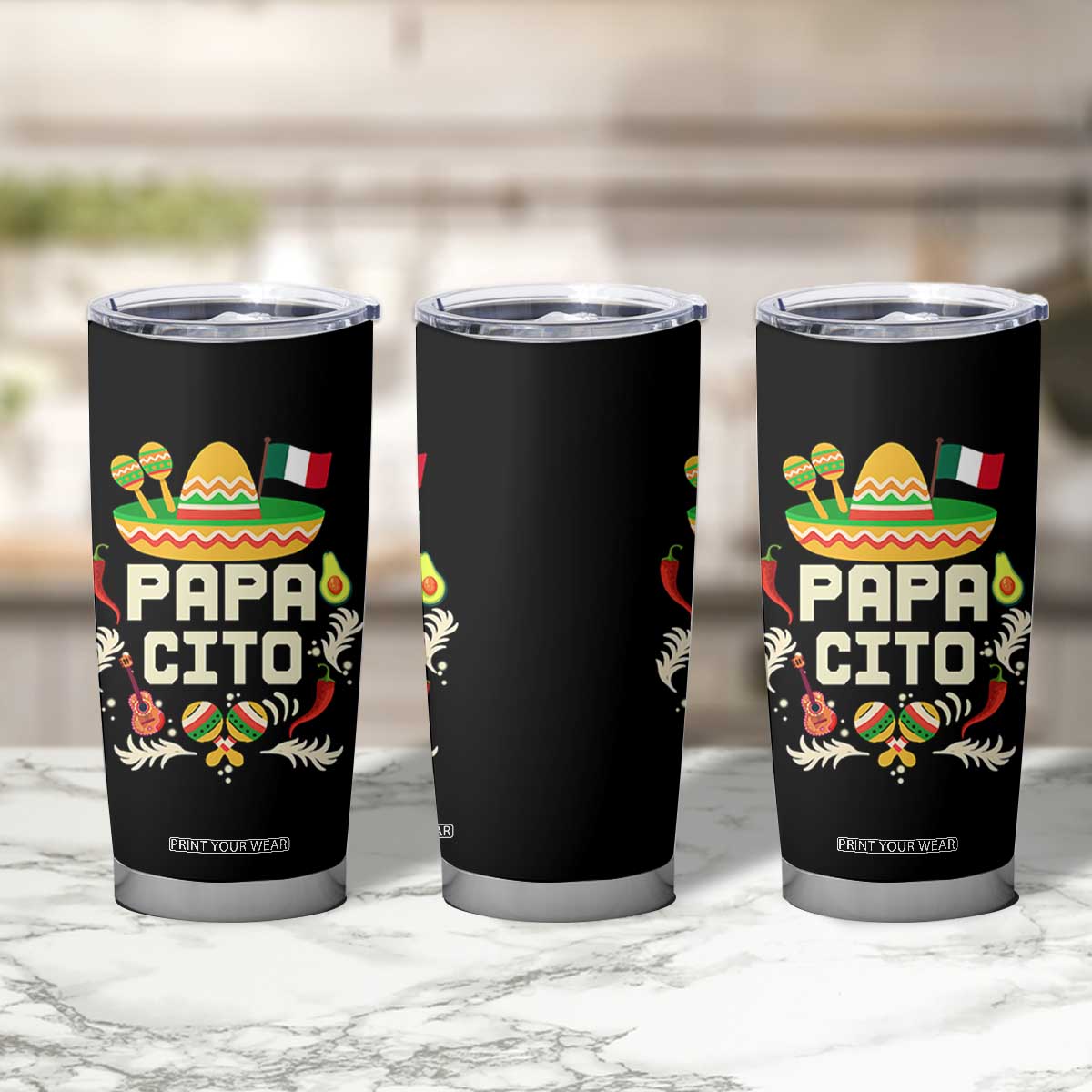 Mexican Dad Tumbler Cup Papa Cito Latino Fathers Day Gift Mexican Pride TS10 Print Your Wear