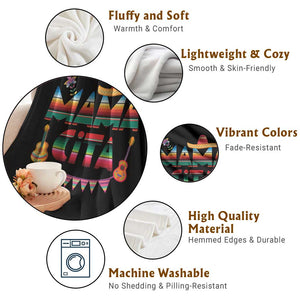 Mama Cita Throw Blanket Mexican Mom Latina Mothers Day Gift TS10 Print Your Wear