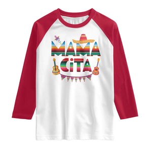 Mama Cita Raglan Shirt Mexican Mom Latina Mothers Day Gift TS10 White Red Print Your Wear