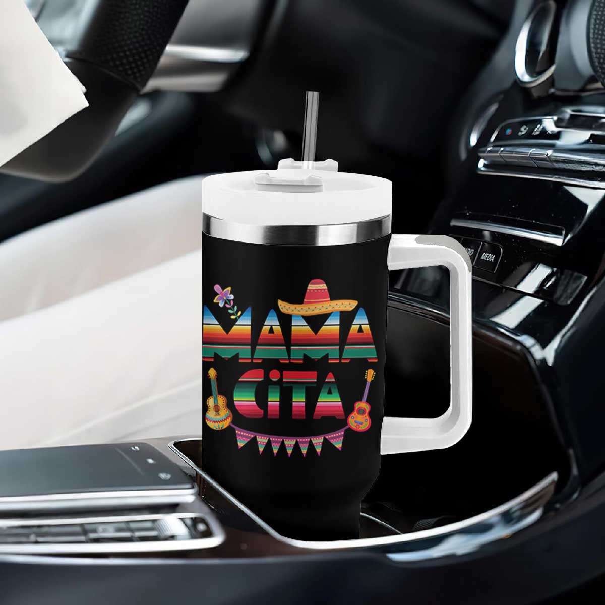 Mama Cita Tumbler With Handle Mexican Mom Latina Mothers Day Gift TS10 Print Your Wear