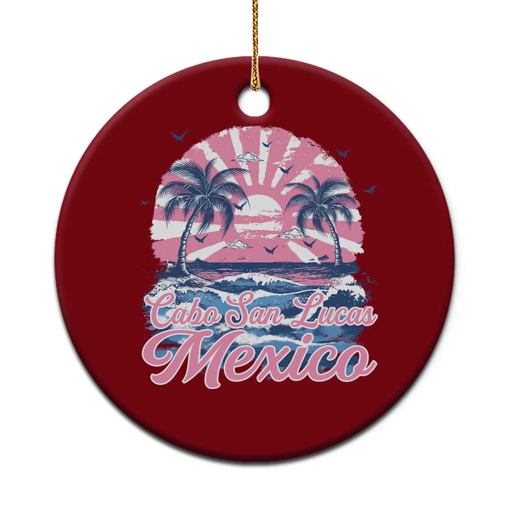 Cabo San Lucas Mexico Ceramic Ornament Vintage Retro Beach Summer Vacation Family Trip TS10 1pc Red Print Your Wear