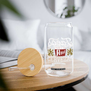 Tacos And Cervezas Glass Can Mexican Food Beer Humor TS10 Print Your Wear
