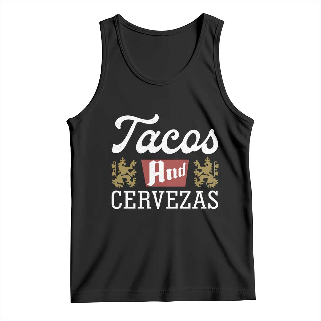 Tacos And Cervezas Tank Top Mexican Food Beer Humor TS10 Black Print Your Wear