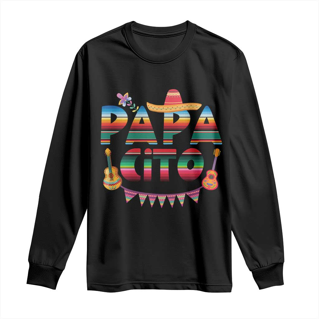 Papa Cito Long Sleeve Shirt Mexican Dad Latino Fathers Day Gift TS10 Black Print Your Wear
