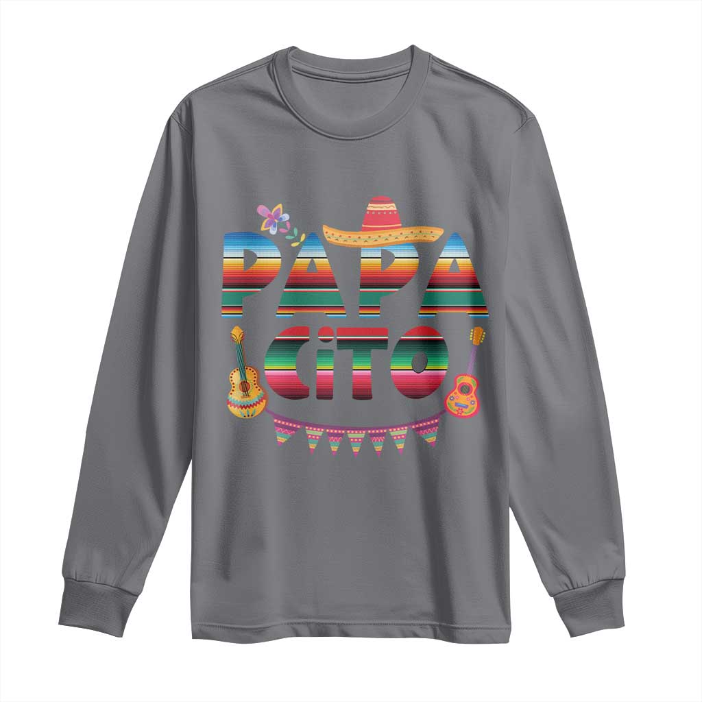 Papa Cito Long Sleeve Shirt Mexican Dad Latino Fathers Day Gift TS10 Charcoal Print Your Wear