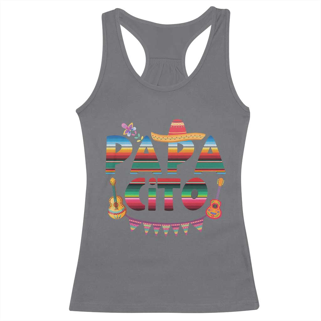 Papa Cito Racerback Tank Top Mexican Dad Latino Fathers Day Gift TS10 Charcoal Print Your Wear