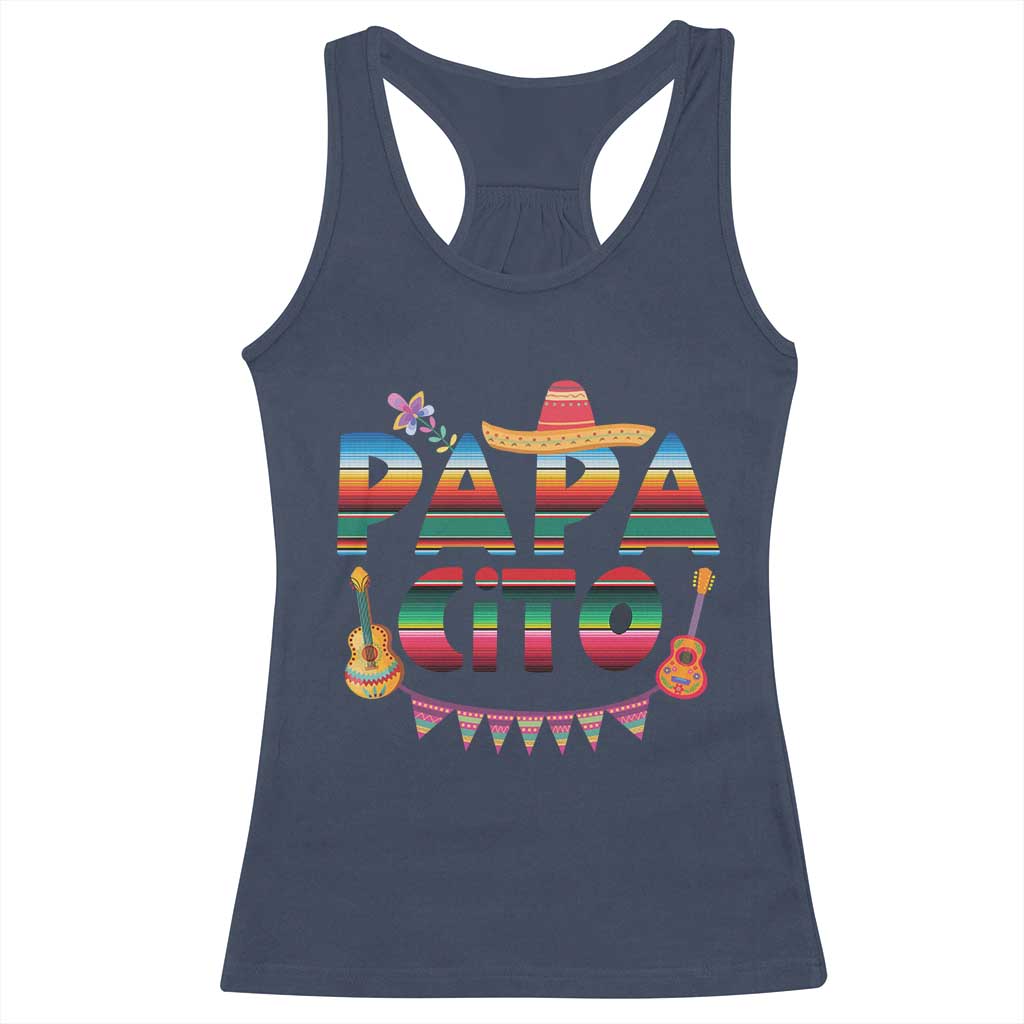 Papa Cito Racerback Tank Top Mexican Dad Latino Fathers Day Gift TS10 Navy Print Your Wear