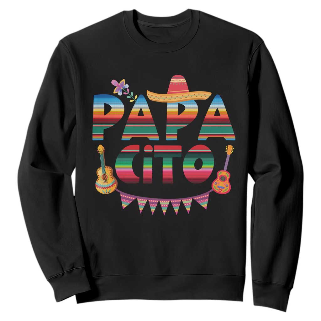 Papa Cito Sweatshirt Mexican Dad Latino Fathers Day Gift TS10 Black Print Your Wear