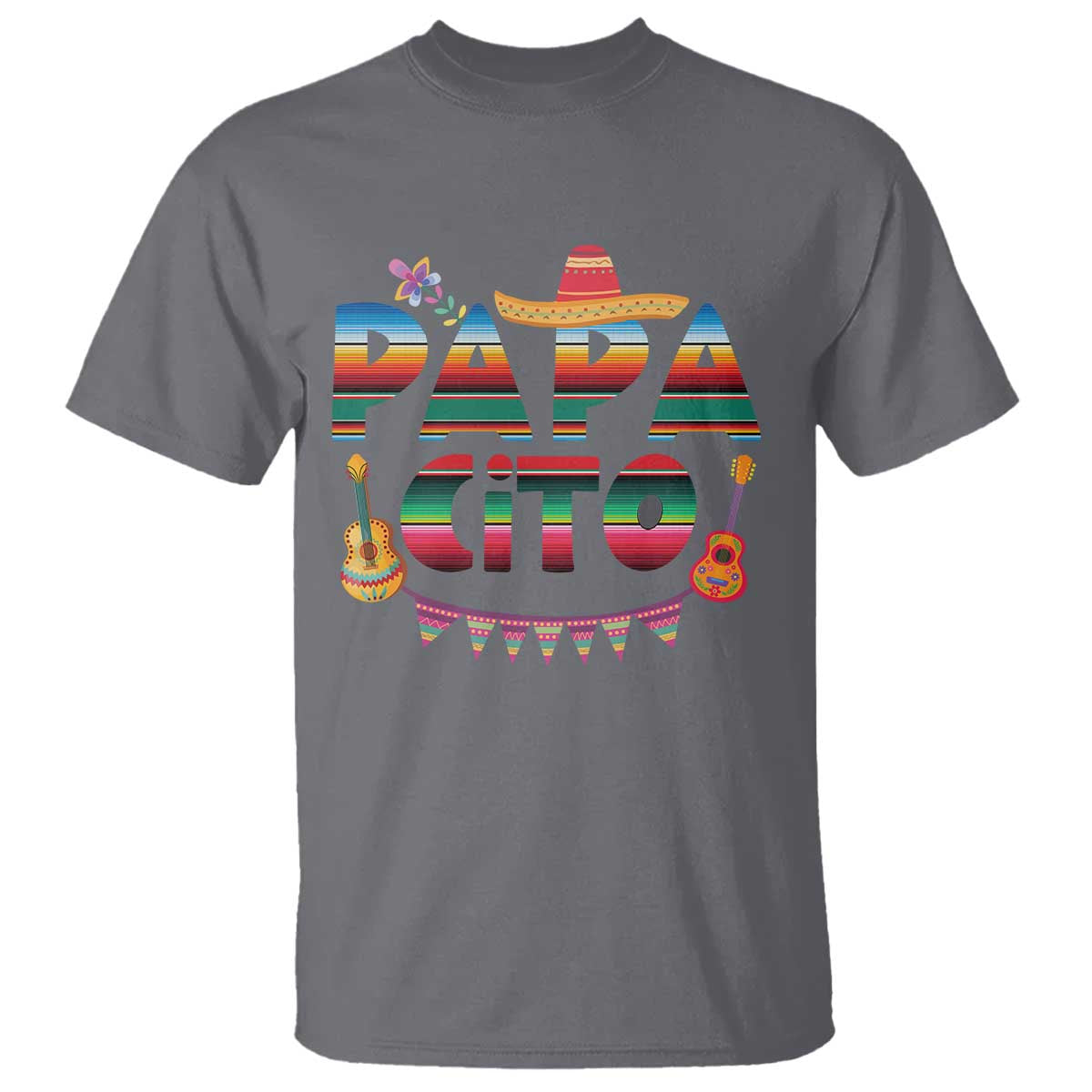 Papa Cito T Shirt Mexican Dad Latino Fathers Day Gift TS10 Charcoal Print Your Wear