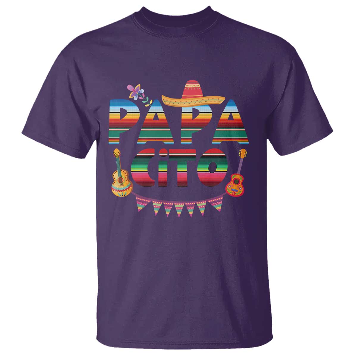 Papa Cito T Shirt Mexican Dad Latino Fathers Day Gift TS10 Purple Print Your Wear