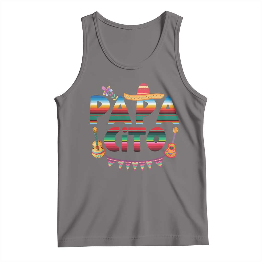 Papa Cito Tank Top Mexican Dad Latino Fathers Day Gift TS10 Deep Heather Print Your Wear