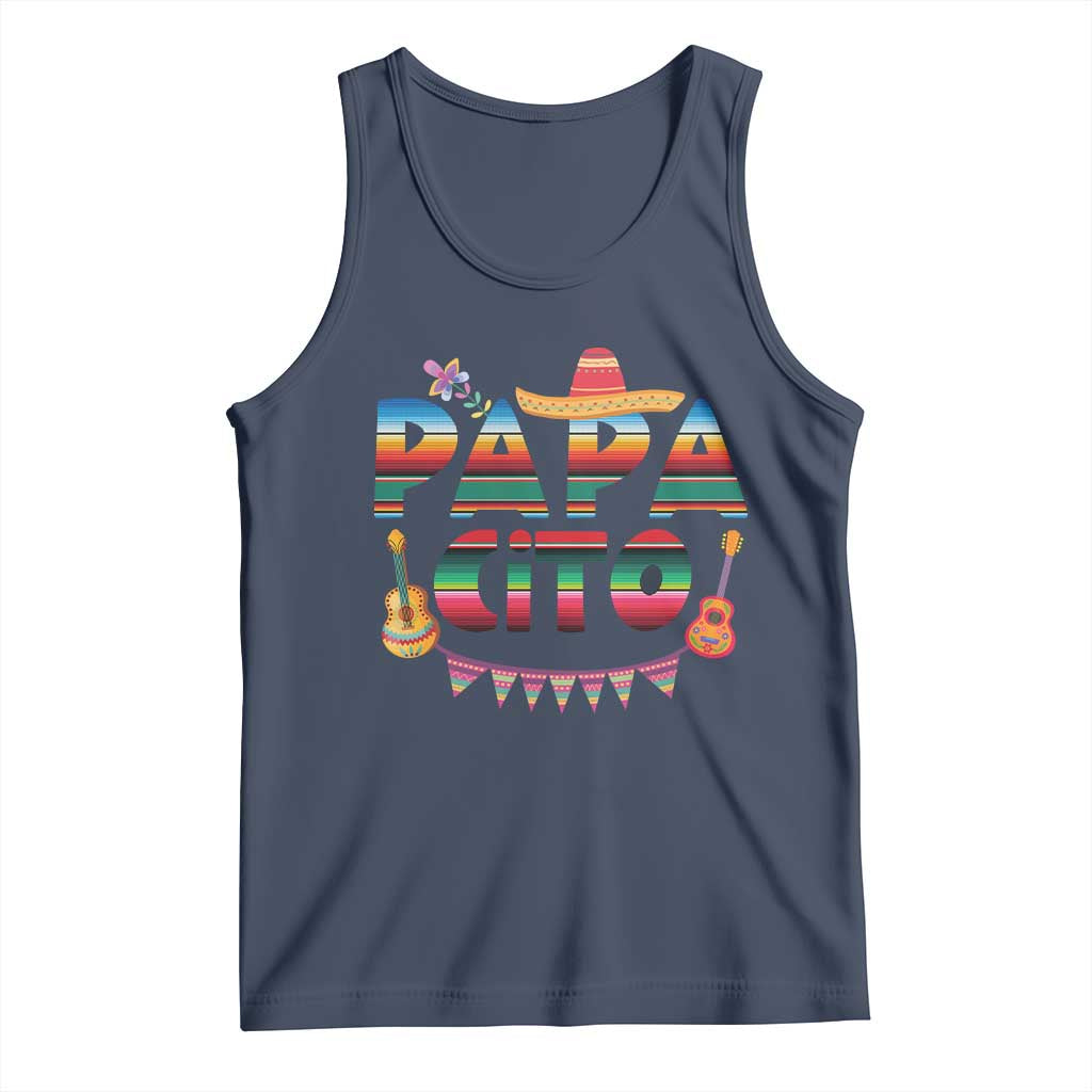 Papa Cito Tank Top Mexican Dad Latino Fathers Day Gift TS10 Navy Print Your Wear