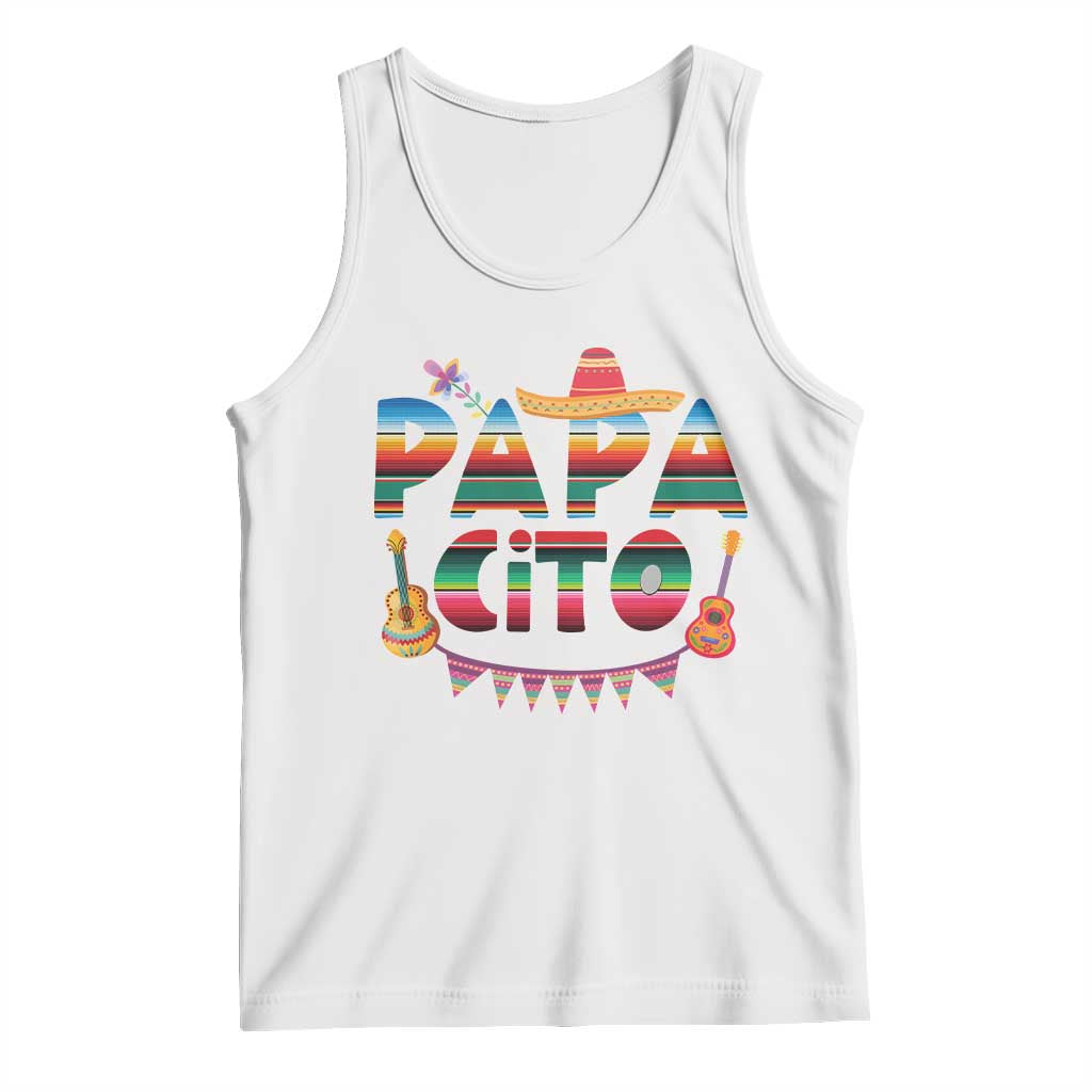 Papa Cito Tank Top Mexican Dad Latino Fathers Day Gift TS10 White Print Your Wear