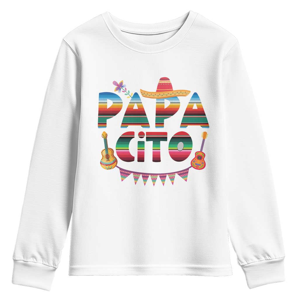 Papa Cito Youth Sweatshirt Mexican Dad Latino Fathers Day Gift TS10 White Print Your Wear