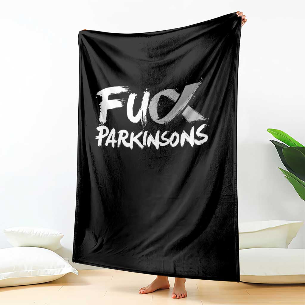 Fuck Parkinsons Throw Blanket Parkinsons Disease Awareness Month TS10 Print Your Wear