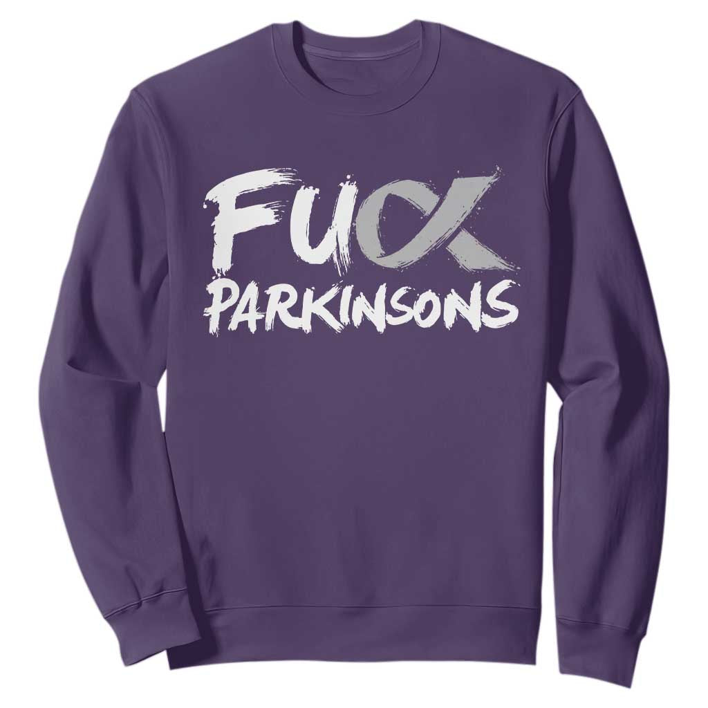Fuck Parkinsons Sweatshirt Parkinsons Disease Awareness Month TS10 Purple Print Your Wear