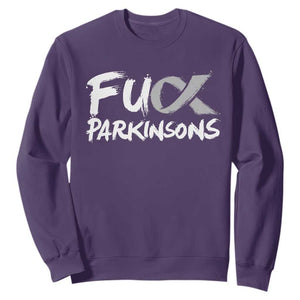 Fuck Parkinsons Sweatshirt Parkinsons Disease Awareness Month TS10 Purple Print Your Wear