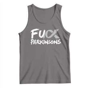 Fuck Parkinsons Tank Top Parkinsons Disease Awareness Month TS10 Deep Heather Print Your Wear